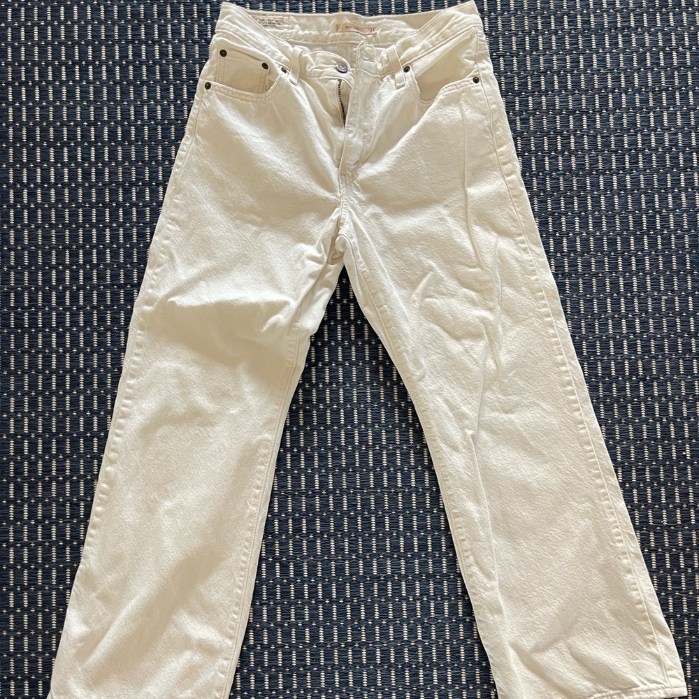 Levi's Women's White Boot Cut Jeans